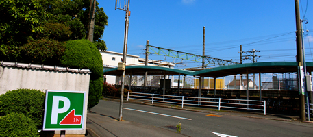 袋井駅が見える近さ